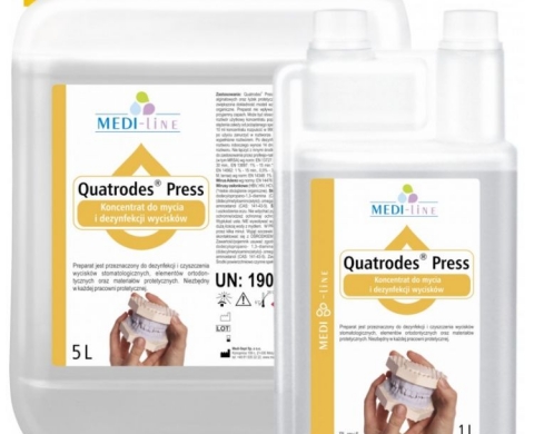 Quatrodes Press - Concentrat pentru dezinfectarea și curățarea amprentelor dentare stomatologie dezinfecție MediSept 
